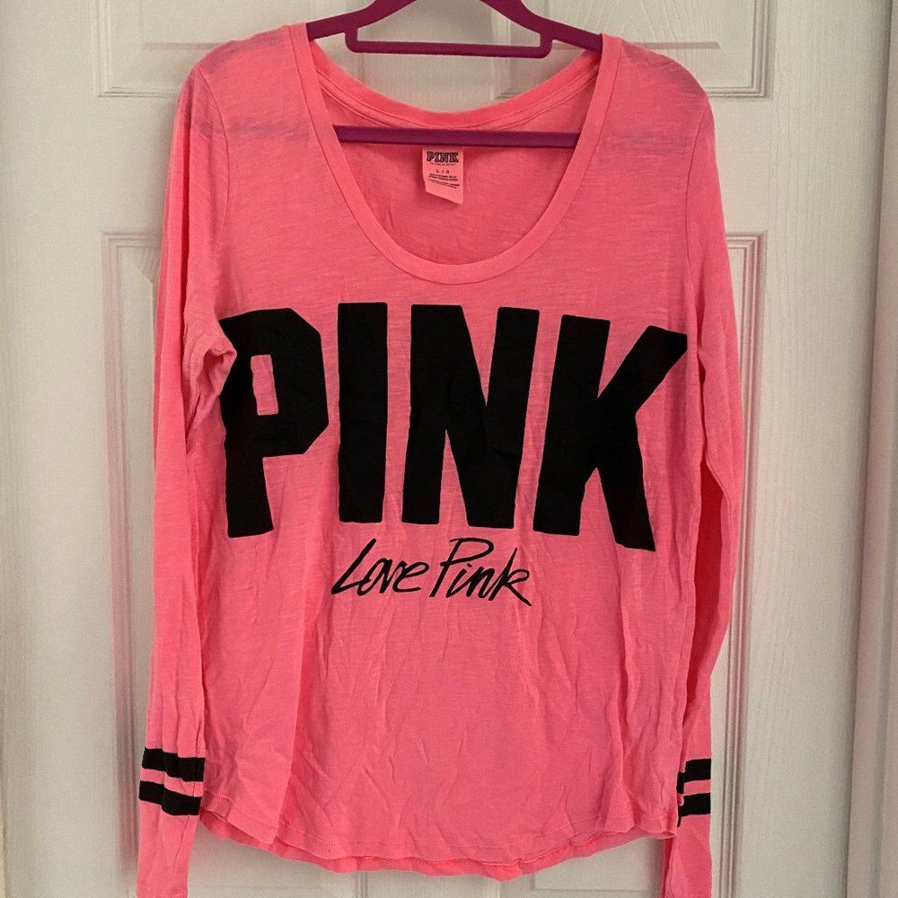 Victoria's Secret Pink Long Sleeve Tee Large